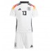 Camisa de Futebol Alemanha Thomas Muller #13 Equipamento Principal Infantil Europeu 2024 Manga Curta (+ Calças curtas)